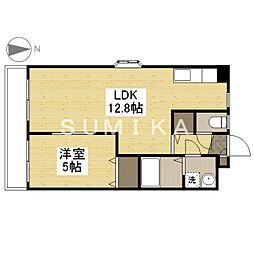 CASATEN 1LDKの間取図画像