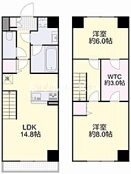 Sereno東古松 2LDKの間取図画像
