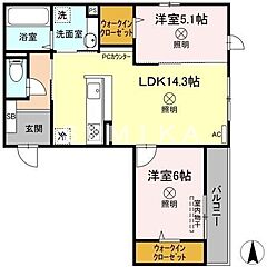物件の間取り