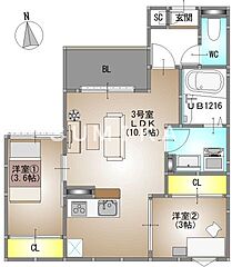 物件の間取り