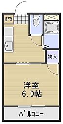 ロイヤル神田 1Kの間取図画像