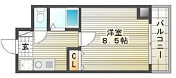セントラルパーク絵図 1Kの間取図画像