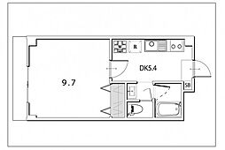 リオ西川原 1DKの間取図画像