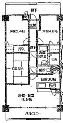 SD清水 3LDKの間取図画像
