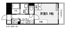 グランテージ松島 1Kの間取図画像