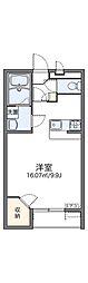 レオパレスシャルマン上道3 ワンルームの間取図画像