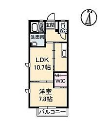 SilkyStage 1LDKの間取図画像