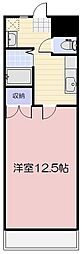 PAL-98 1Kの間取図画像