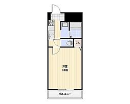 ブランニュータウン 1Kの間取図画像