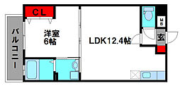 Flats豊成 1LDKの間取図画像