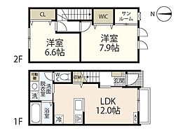 セフィレア古都宿II 2LDKの間取図画像