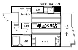 シャトー南方 1Kの間取図画像