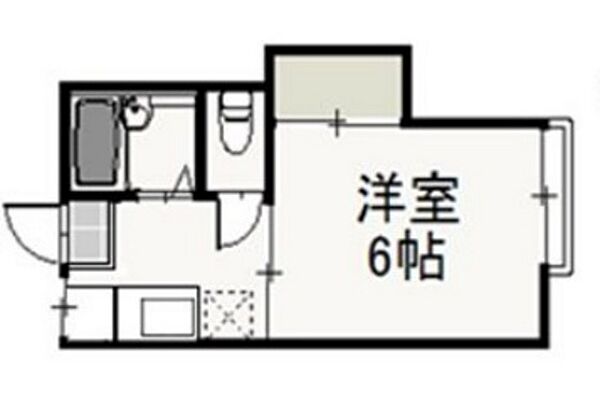 岡山県岡山市北区今1丁目(賃貸アパート1K・2階・20.28㎡)の写真 その2