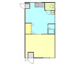 岡山県岡山市中区国富1丁目（賃貸アパート1DK・1階・34.40㎡） その2