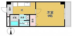 岡山県岡山市北区春日町（賃貸マンション1K・4階・28.05㎡） その2