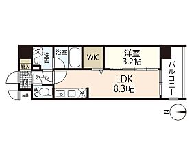 岡山県岡山市北区南中央町（賃貸マンション1LDK・8階・31.50㎡） その2