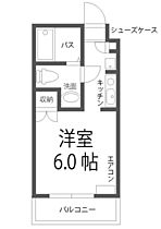 岡山県岡山市北区北方2丁目（賃貸マンション1K・4階・18.68㎡） その2