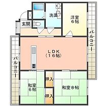 岡山県岡山市中区浜3丁目（賃貸マンション3LDK・2階・87.66㎡） その2