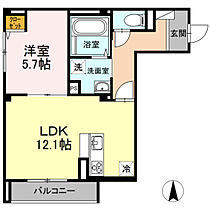 岡山県岡山市北区野田5丁目（賃貸アパート1LDK・2階・46.58㎡） その2