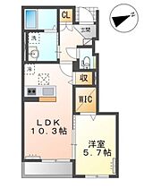 岡山県岡山市北区高松（賃貸アパート1LDK・1階・43.20㎡） その2