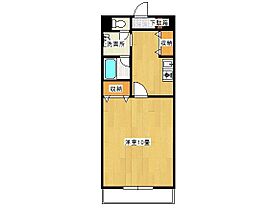 岡山県岡山市南区豊成2丁目（賃貸マンション1K・8階・34.54㎡） その2