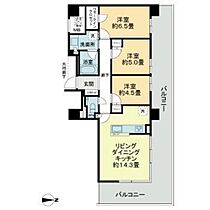 ライオンズタワー岡山千日前  ｜ 岡山県岡山市北区表町3丁目（賃貸マンション3LDK・11階・70.03㎡） その2