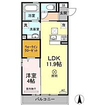 ヴェルドミール　Ｂ棟  ｜ 岡山県岡山市北区西崎2丁目（賃貸アパート1LDK・3階・42.00㎡） その2