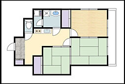 シティコーポ東古松 5階3Kの間取り