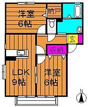 クスの木  ｜ 岡山県岡山市南区妹尾（賃貸アパート2LDK・2階・51.04㎡） その2