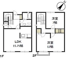 イーグレット4  ｜ 岡山県岡山市北区西崎2丁目（賃貸タウンハウス2LDK・1階・83.63㎡） その2