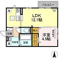 パレンティーア  ｜ 岡山県岡山市中区平井（賃貸アパート1LDK・1階・40.26㎡） その2