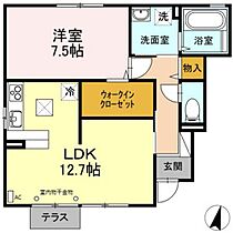 ウィステリア平福  ｜ 岡山県岡山市南区平福1丁目（賃貸アパート1LDK・1階・52.86㎡） その2