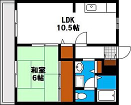 シティパレス西崎PartIIA棟  ｜ 岡山県岡山市北区西崎本町（賃貸アパート1LDK・1階・41.50㎡） その2