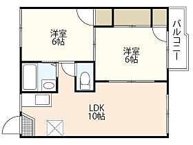 ライトハウス  ｜ 岡山県岡山市北区青江3丁目（賃貸アパート2LDK・2階・42.00㎡） その2