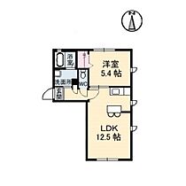 岡山県岡山市北区東古松4丁目（賃貸アパート1LDK・1階・40.41㎡） その2