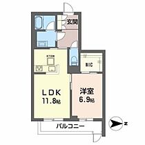 ミモザ  ｜ 岡山県倉敷市帯高（賃貸マンション1LDK・1階・48.36㎡） その2