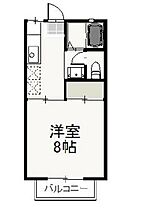 S.T.Villa TSUSHIMA A  ｜ 岡山県岡山市北区津島東2丁目（賃貸アパート1K・2階・26.49㎡） その2