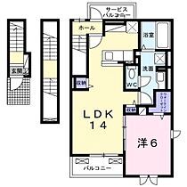 ウィステリア　コーキ　A  ｜ 岡山県岡山市北区高松原古才（賃貸アパート1LDK・3階・55.30㎡） その2