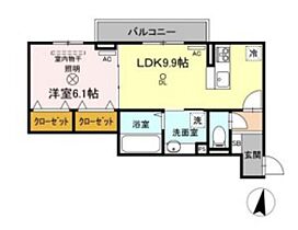 アルカンシエル　Saya  ｜ 岡山県岡山市北区平田（賃貸アパート1LDK・1階・41.55㎡） その2