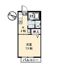 メゾンＳ＆Ｔ  ｜ 岡山県岡山市北区津倉町2丁目（賃貸アパート1K・2階・24.81㎡） その2