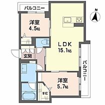 コンフォルト大元駅  ｜ 岡山県岡山市北区西古松（賃貸マンション2LDK・3階・58.37㎡） その2