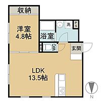 アメリ  ｜ 岡山県倉敷市中庄（賃貸アパート1LDK・1階・40.63㎡） その2