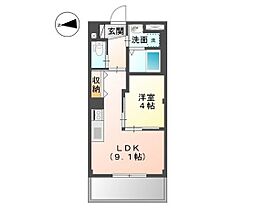 ブリエ　ロッシュ　U  ｜ 岡山県岡山市北区天瀬南町（賃貸マンション1LDK・1階・34.00㎡） その2