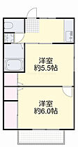 サニーコーポ  ｜ 岡山県岡山市南区妹尾（賃貸アパート2K・2階・32.40㎡） その2