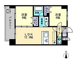 ArcStage柳町  ｜ 岡山県岡山市北区柳町1丁目（賃貸マンション2LDK・8階・53.86㎡） その2