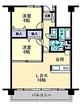 クレール新屋敷  ｜ 岡山県岡山市北区新屋敷町1丁目（賃貸マンション2LDK・2階・61.96㎡） その2