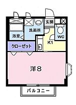 ミレニアムハイツ  ｜ 岡山県倉敷市鳥羽（賃貸アパート1K・2階・26.32㎡） その2