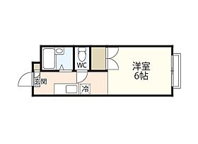 メゾンソレイユI  ｜ 岡山県岡山市北区三野3丁目（賃貸アパート1K・2階・20.80㎡） その2