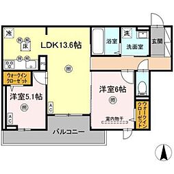 間取図画像 2LDK