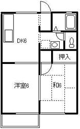間取図画像 2DK